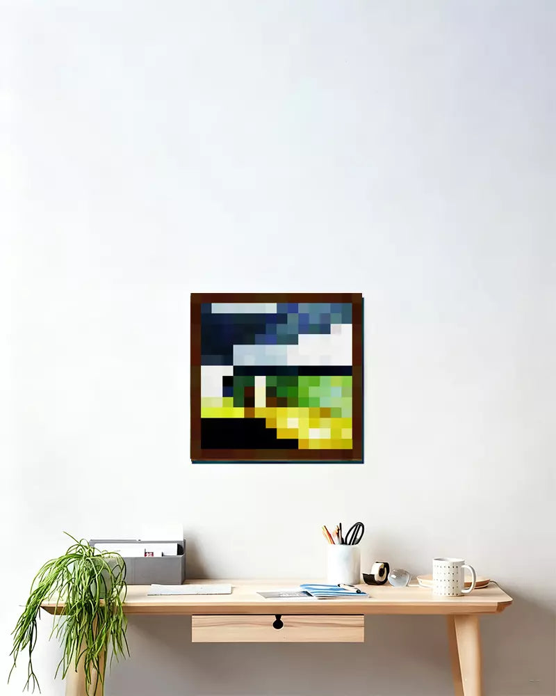 ”de_aztec2“ - Pixel Style Art Painting Retro Gaming Room Decor