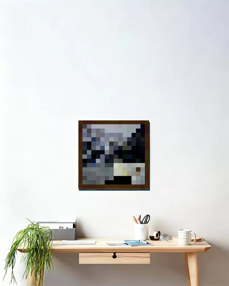 ”de_aztec“ - Pixel Style Art Painting Retro Gaming Room Decor