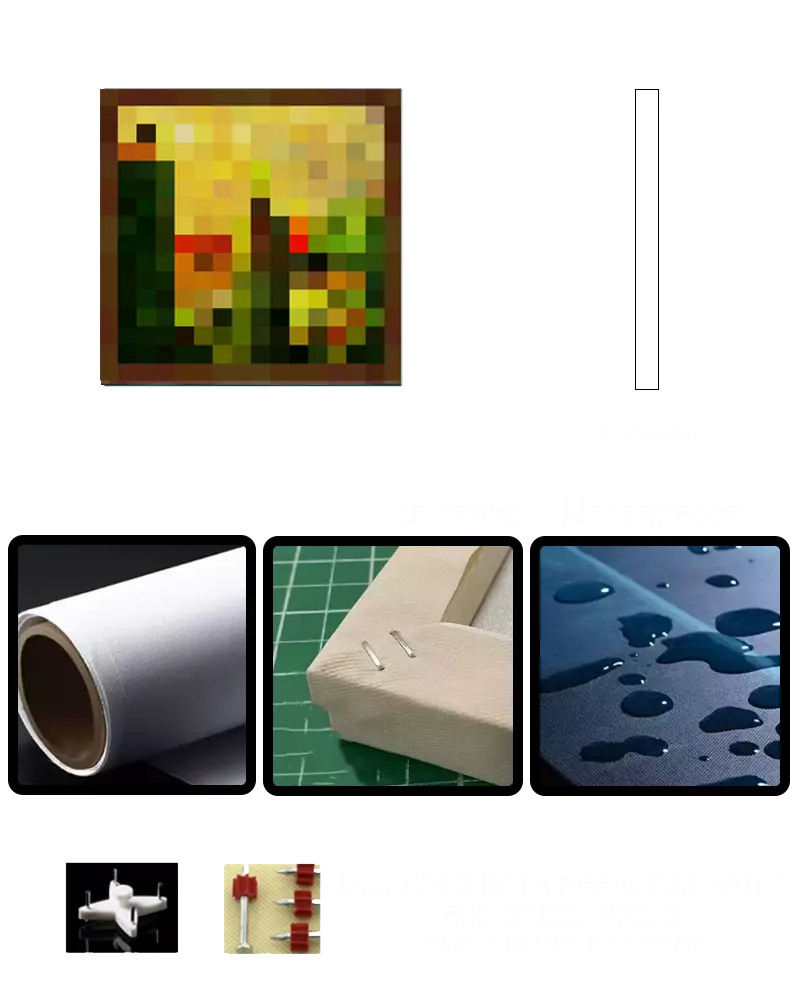 ”Albanian“ - Pixel Style Art Painting Retro Gaming Room Decor