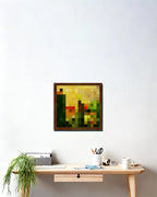 ”Albanian“ - Pixel Style Art Painting Retro Gaming Room Decor