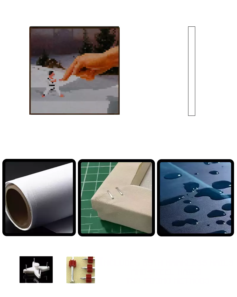 ”Pointer “ - Pixel Style Art Painting Retro Gaming Room Decor