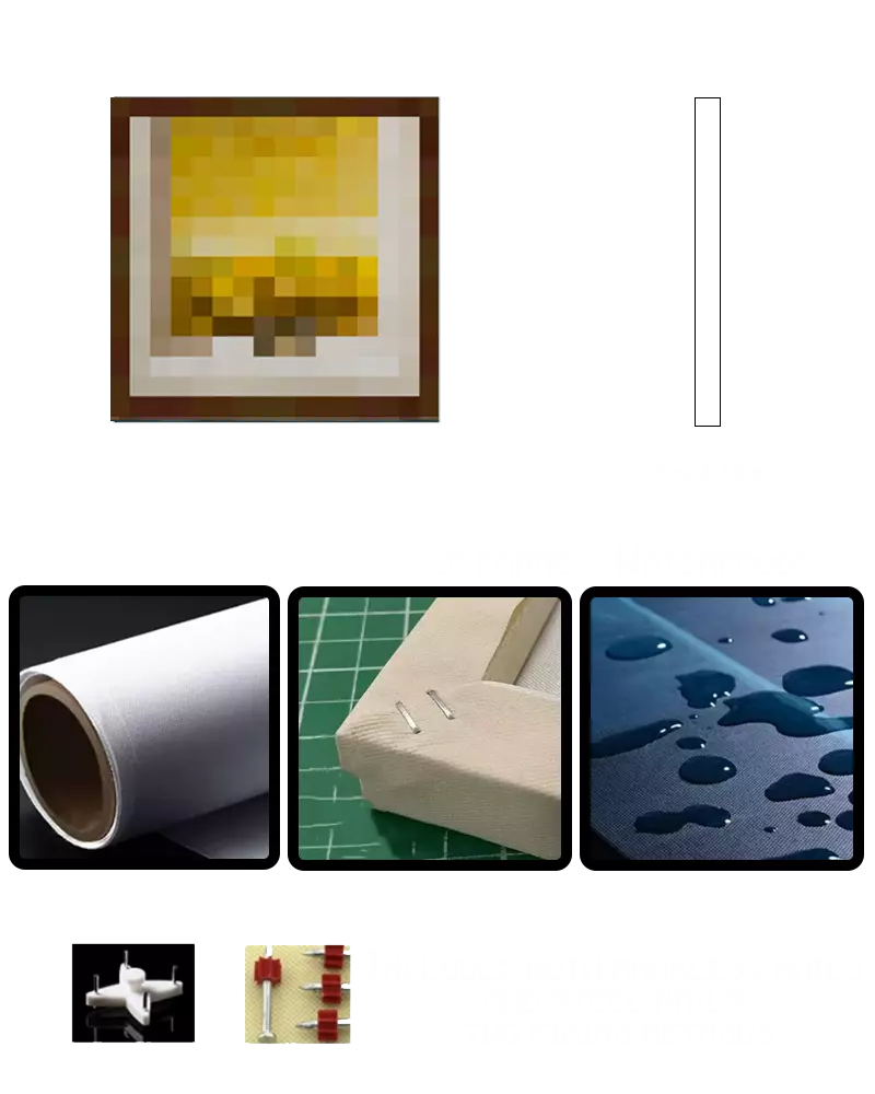 ”Wasteland “ - Pixel Style Art Painting Retro Gaming Room Decor