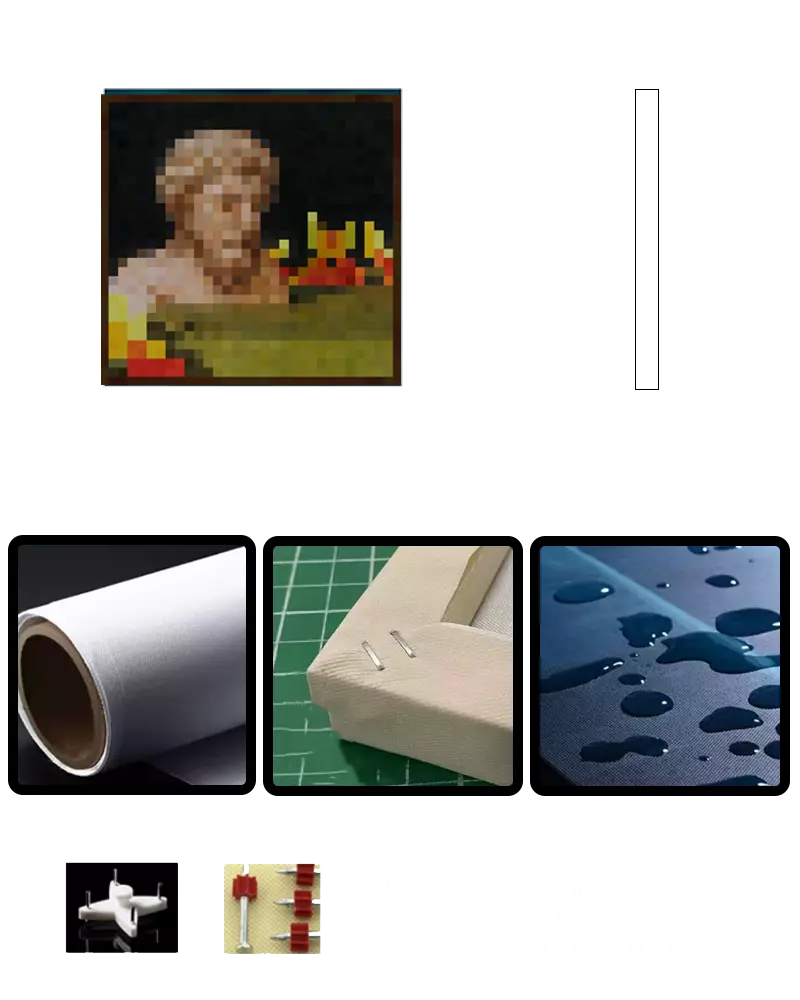 ”Bust“ - Pixel Style Art Painting Retro Gaming Room Decor