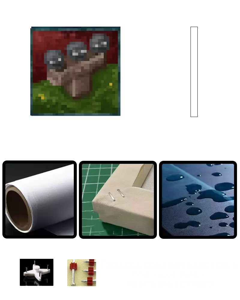 ”Wither“ - Pixel Style Art Painting Retro Gaming Room Decor