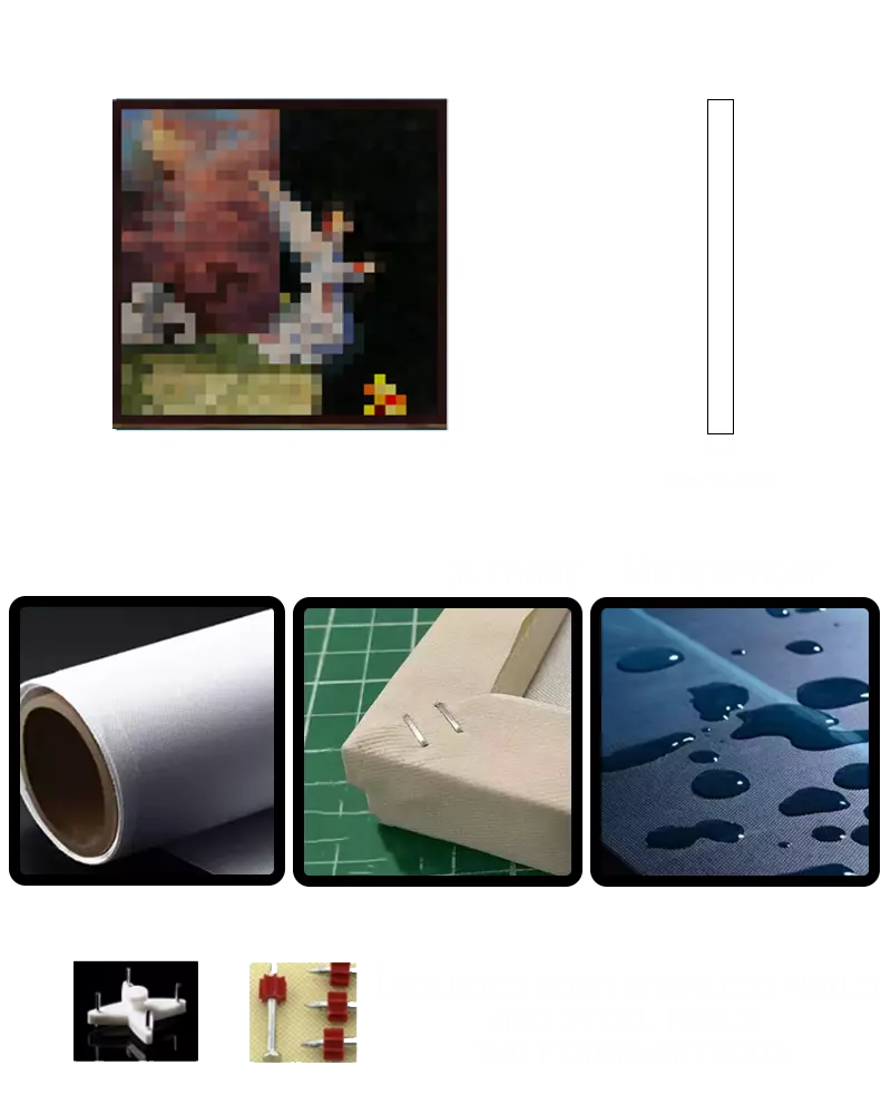 ”The void“ - Pixel Style Art Painting Retro Gaming Room Decor