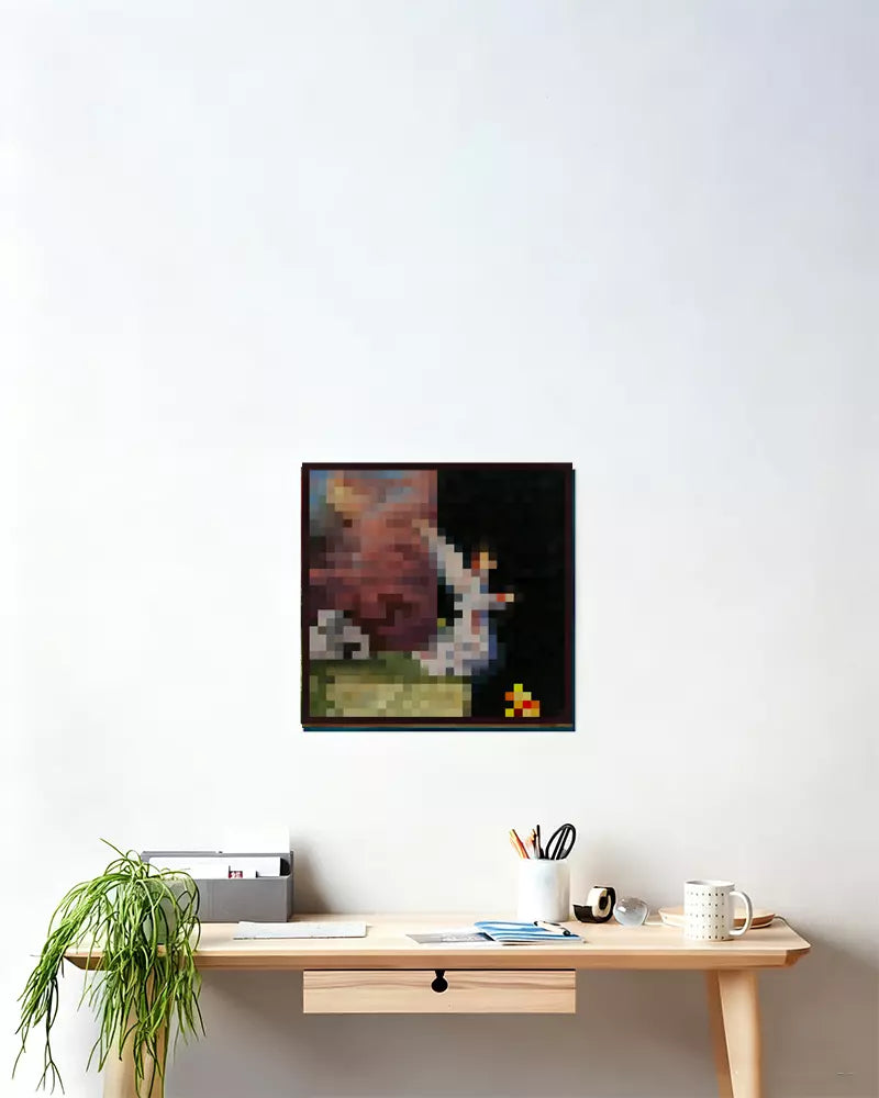 ”The void“ - Pixel Style Art Painting Retro Gaming Room Decor