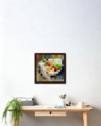 ”Kebab med tre pepperoni“ - Pixel Style Art Painting Retro Gaming Room Decor