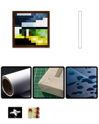 ”de_aztec2“ - Pixel Style Art Painting Retro Gaming Room Decor