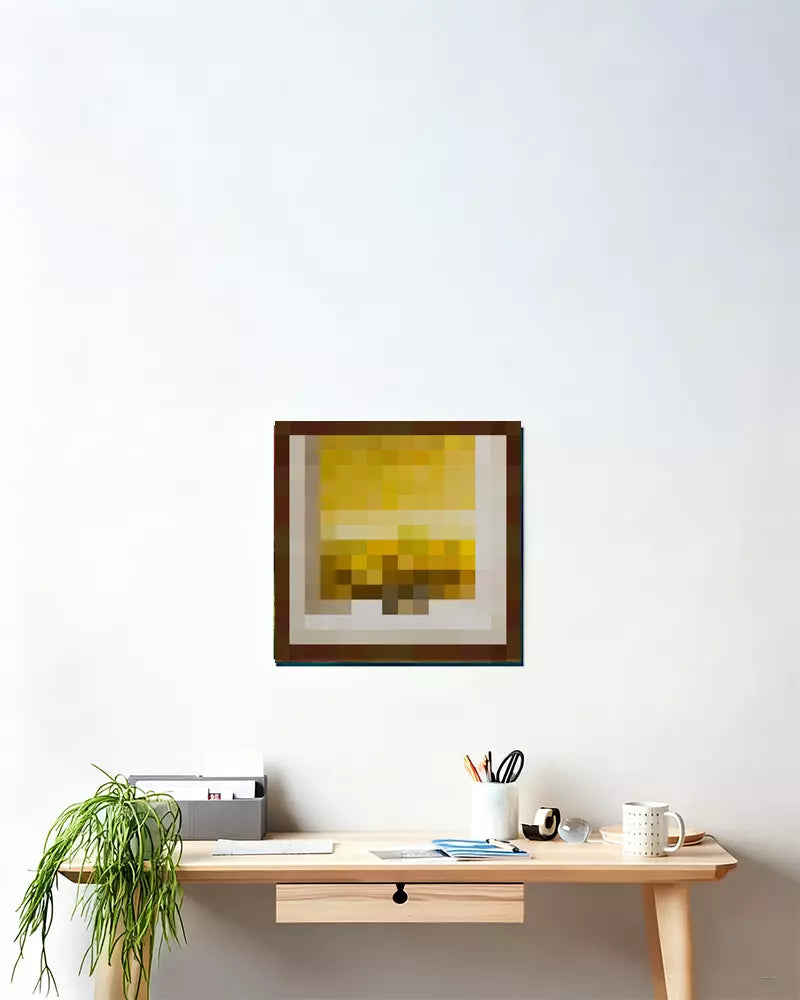 ”Wasteland “ - Pixel Style Art Painting Retro Gaming Room Decor