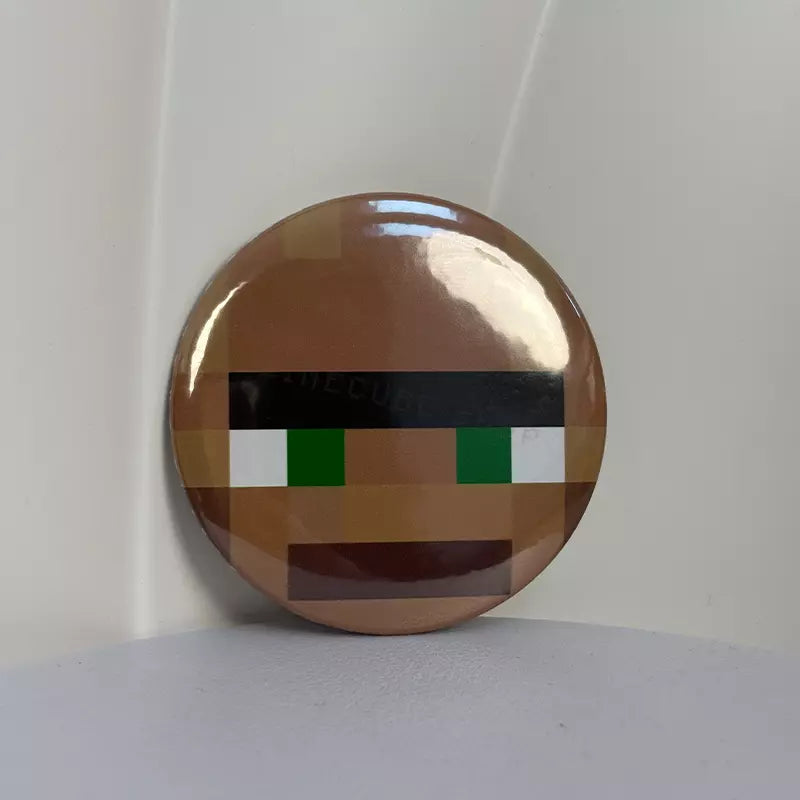 Pixel Art Button Pins – Retro Style Metal Badges for Bags, Jackets & Accessories