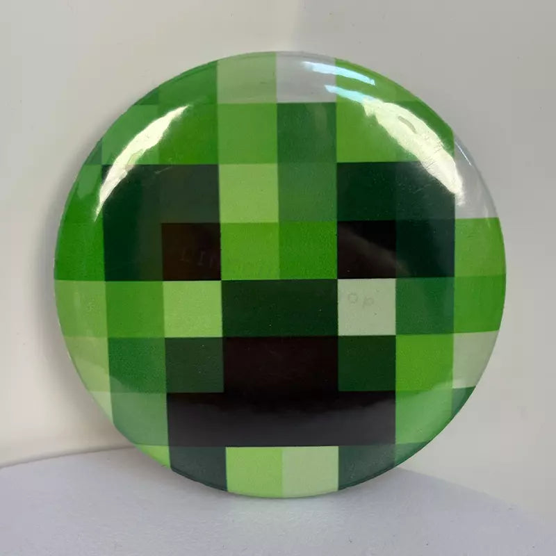 Pixel Art Button Pins – Retro Style Metal Badges for Bags, Jackets & Accessories