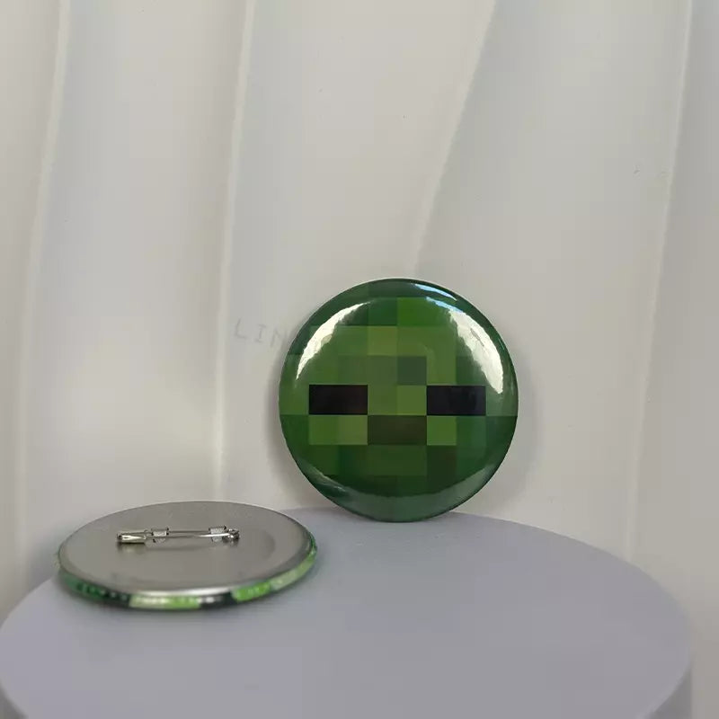 Pixel Art Button Pins – Retro Style Metal Badges for Bags, Jackets & Accessories