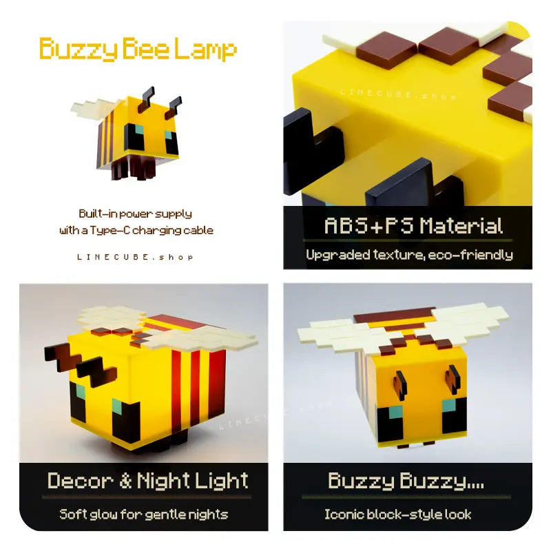 Buzzy Bee Yellow Figural Mood Light
