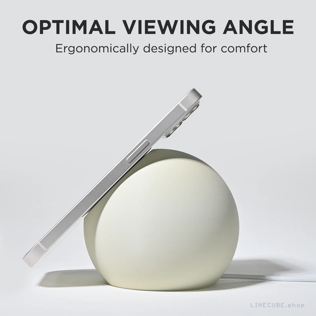 The Egg Shell MagSafe+Stand - Minimalist MagSafe Charging Stand (Qi2 Compatible)