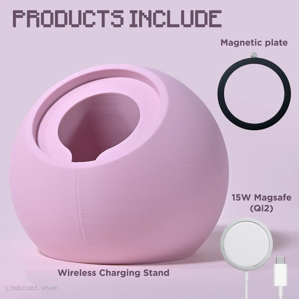 The Egg Shell MagSafe+Stand - Minimalist MagSafe Charging Stand (Qi2 Compatible)