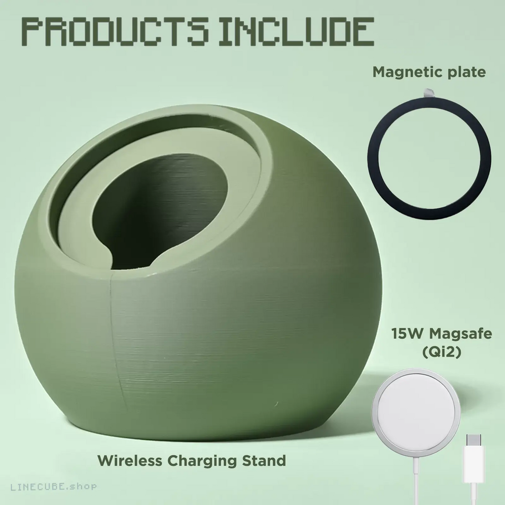 The Egg Shell MagSafe+Stand - Minimalist MagSafe Charging Stand (Qi2 Compatible)