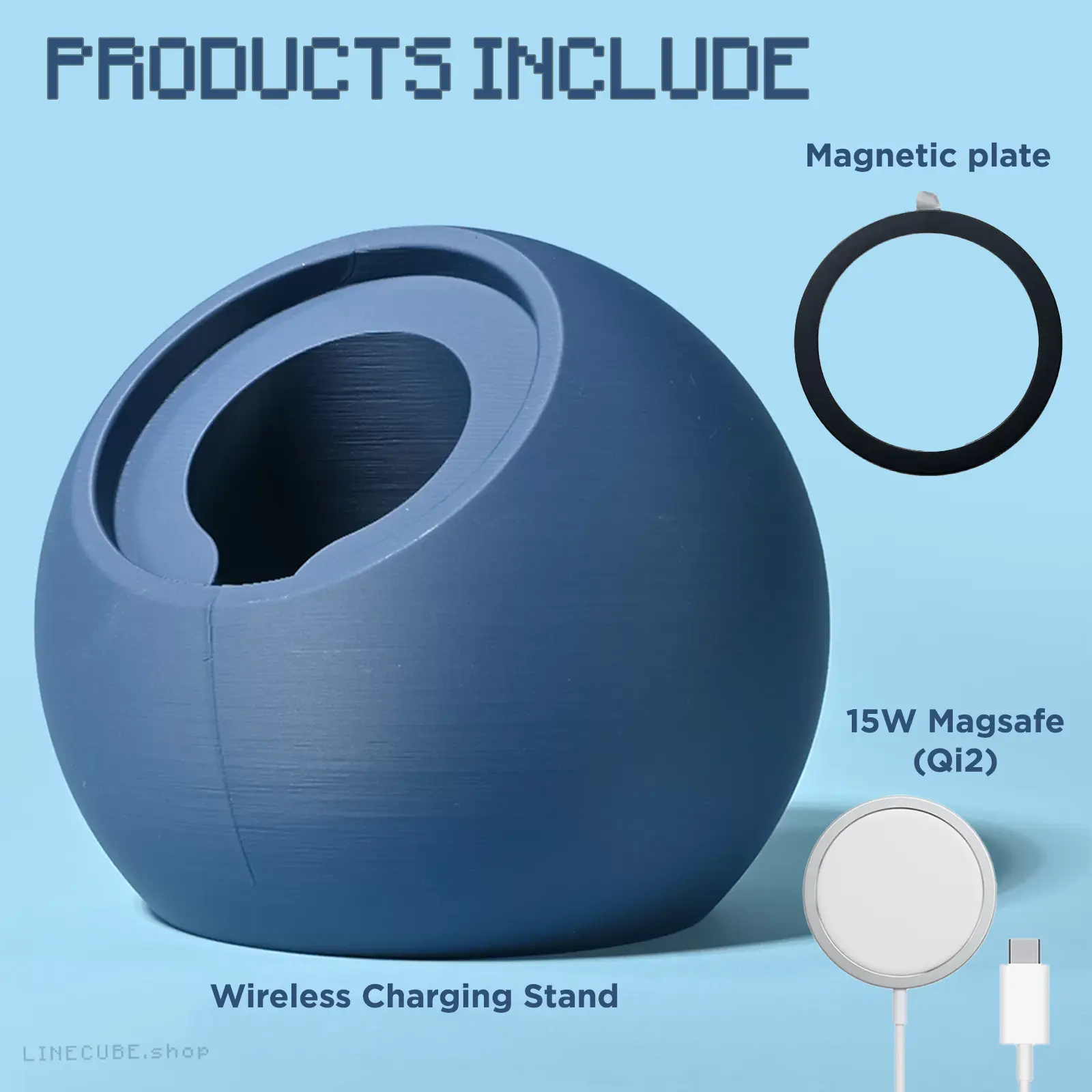 The Egg Shell MagSafe+Stand - Minimalist MagSafe Charging Stand (Qi2 Compatible)