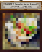 ”Kebab med tre pepperoni“ - Pixel Style Art Painting Retro Gaming Room Decor