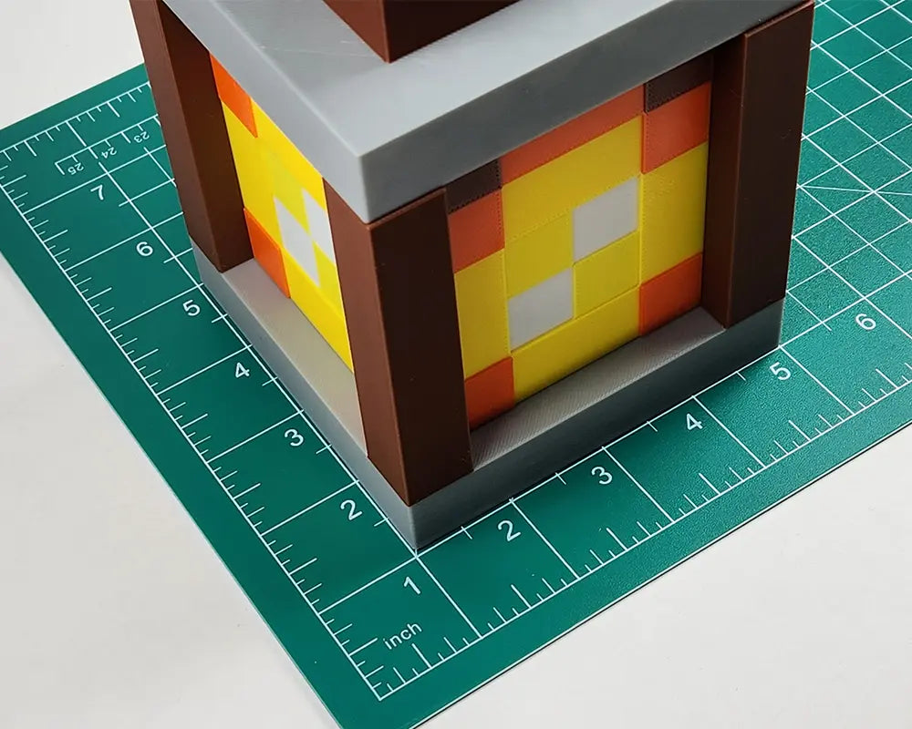 Flame Pixel Lantern Night Light  Rechargeable (170mm)