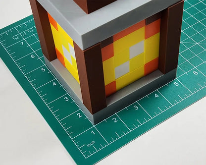 Flame Pixel Lantern Night Light  Rechargeable (170mm)