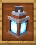 Ice Blue Pixel Lantern Night Light  Rechargeable (170mm)