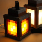 Flame Pixel Lantern Night Light  Rechargeable (170mm)