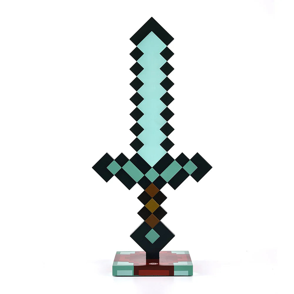 3D Diamond Sword Desk Lamp - 14 Inch
