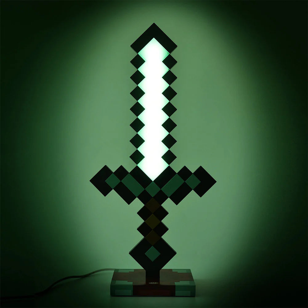 3D Diamond Sword Desk Lamp - 14 Inch