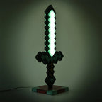 3D Diamond Sword Desk Lamp - 14 Inch
