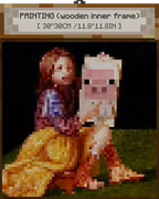 ”Pigscene“ - Pixel Style Art Painting Retro Gaming Room Decor