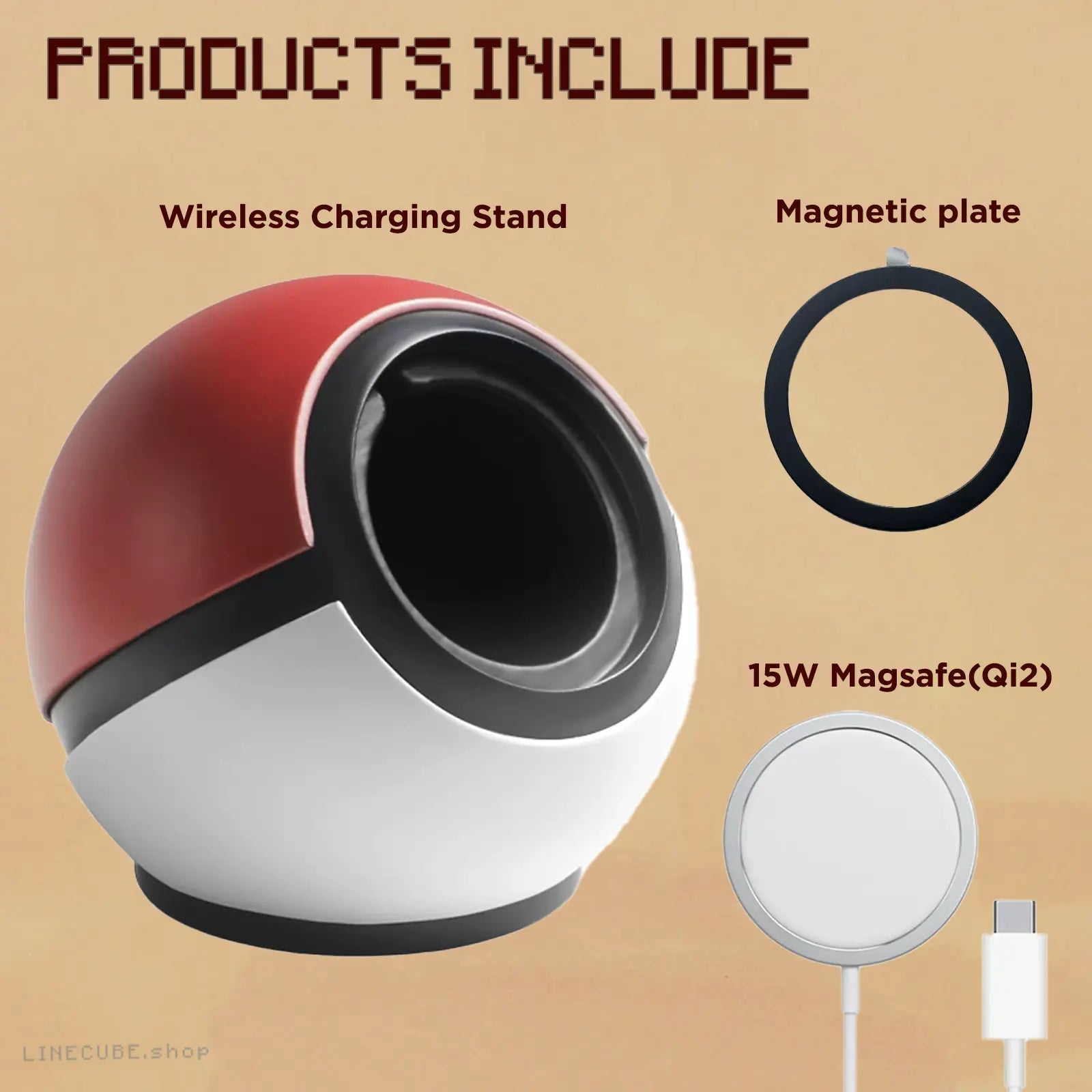 The Trainer's Sphere MageSafe+Stand - Retro Gaming MagSafe Stand (Qi2 Compatible)