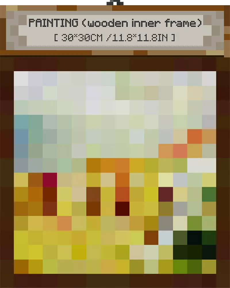 ”Target Successfully Bombed“ - Pixel Style Art Painting Retro Gaming Room Decor