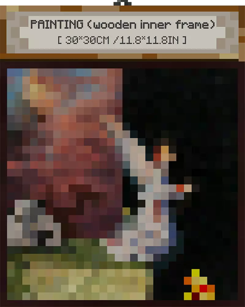 ”The void“ - Pixel Style Art Painting Retro Gaming Room Decor