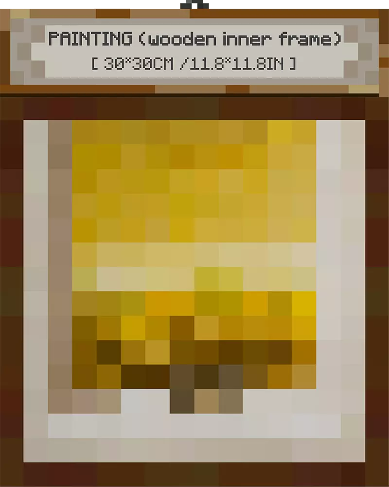 ”Wasteland “ - Pixel Style Art Painting Retro Gaming Room Decor