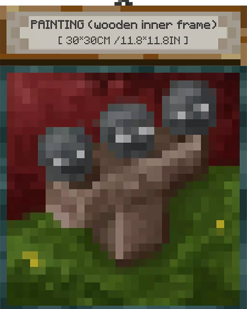 ”Wither“ - Pixel Style Art Painting Retro Gaming Room Decor