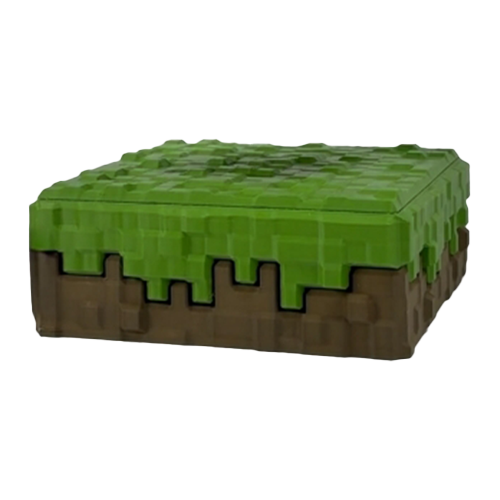 GRASS BLOCK BASE LEVITATION BLOCK (120MM) | LINE CUBE PIXEL DESK TOY