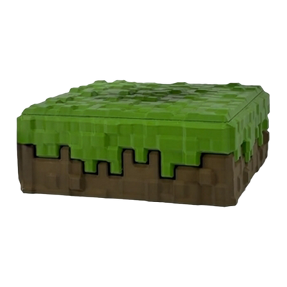 GRASS BLOCK BASE LEVITATION BLOCK (120MM) | LINE CUBE PIXEL DESK TOY