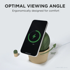 The Cactus Ball MageSafe+Stand: Potted Plant MagSafe Charging Stand (Qi2 Compatible)