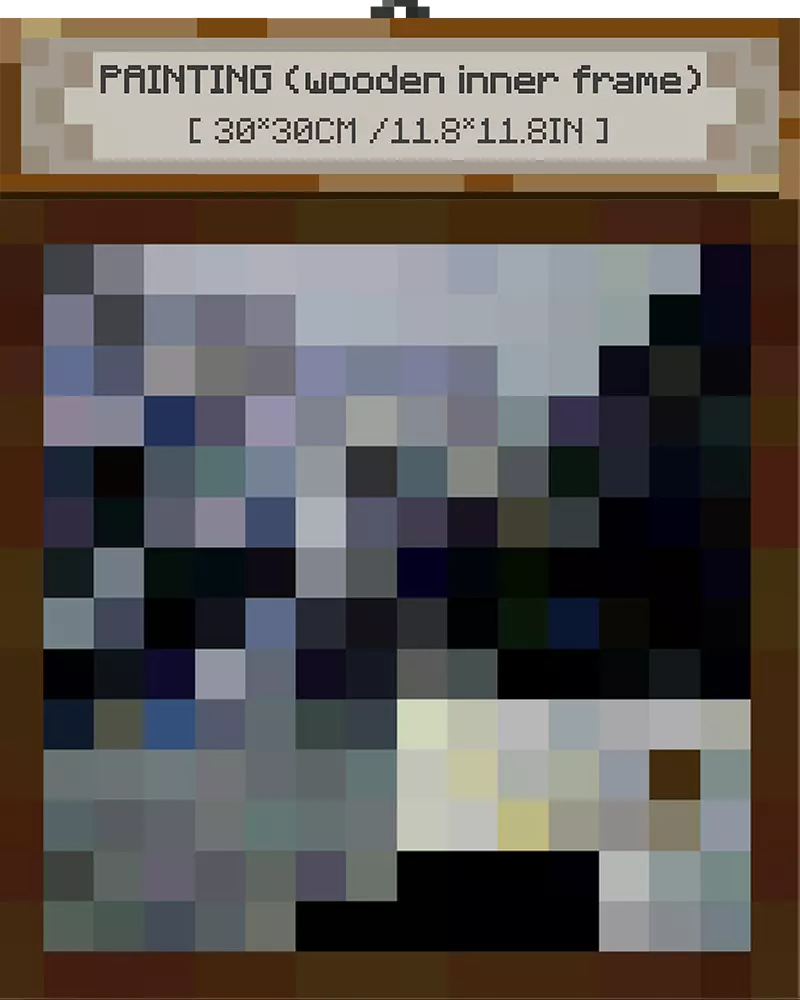 ”de_aztec“ - Pixel Style Art Painting Retro Gaming Room Decor