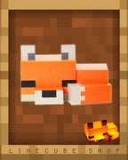 Little Fox Night Light -Soft Orange Glow Desk Lamp for Gaming Room