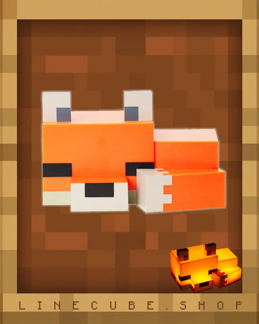 Little Fox Night Light -Soft Orange Glow Desk Lamp for Gaming Room