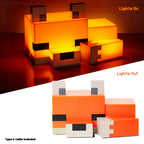 Little Fox Night Light -Soft Orange Glow Desk Lamp for Gaming Room