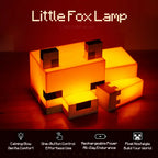 Little Fox Night Light -Soft Orange Glow Desk Lamp for Gaming Room
