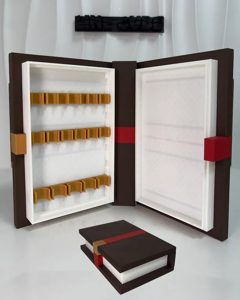 LINECUBE TOME SET - Pixel Book Desk Organizer – Split Pen & Memo Case