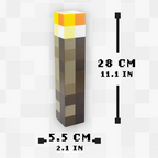 Rechargeable Pixel Torch Light – LED Night Lamp for Gamers & Kids Room Decor