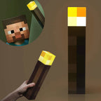 Rechargeable Pixel Torch Light – LED Night Lamp for Gamers & Kids Room Decor